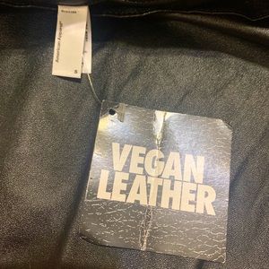 Vegan Leather Skater Skirt